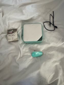 Portable Mini Label Printer Mint Green