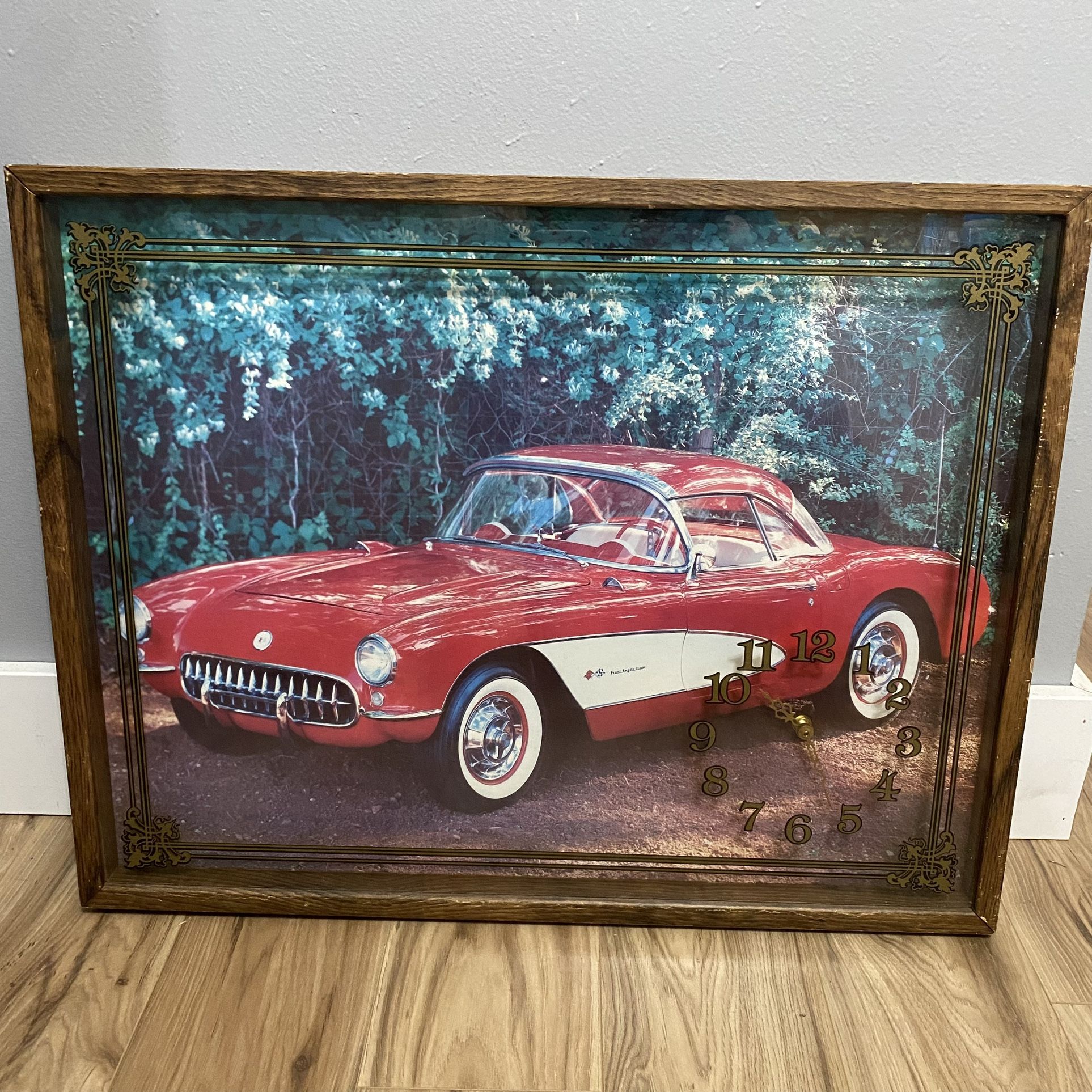 Vintage Corvette Clock