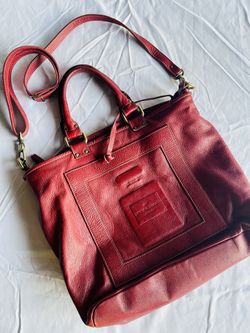 Super Soft Red Leather Bag