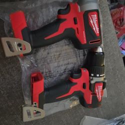 MILWAUKEE M18 BRUSHLESS 1/4" HEX IMPACT DRIVER (TOOL ONLY)1/2"(13MM) DRILL DRIVER (TOOL ONLY)