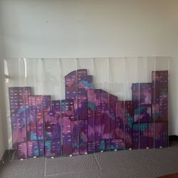 Denver Skyline - Wall Art By World Renowned Artist Sherry Allen.  