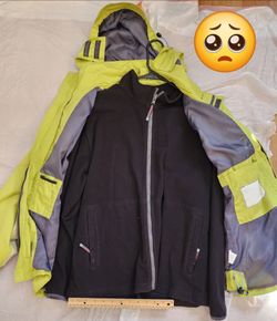 Europa Winter Sportswear Jacket Coat Outerwear Men Adult dual layer hood windbreaker water cold cool