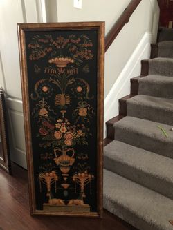 Beautiful Tall Vintage Art Decor