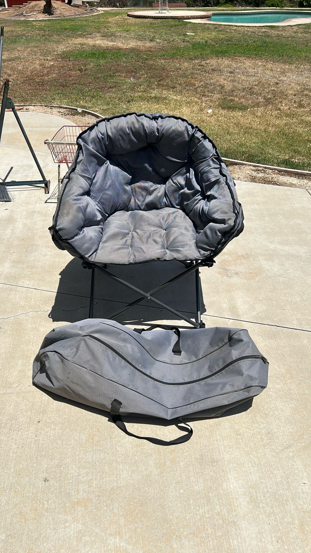 Oversized Folding Chair With Carrying Bag