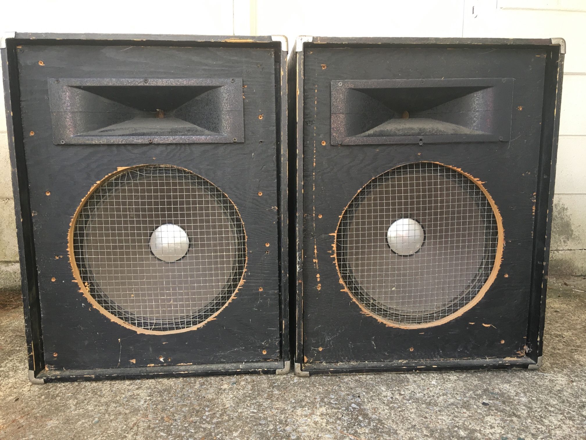 Pair Of Custom Made PA Speakers