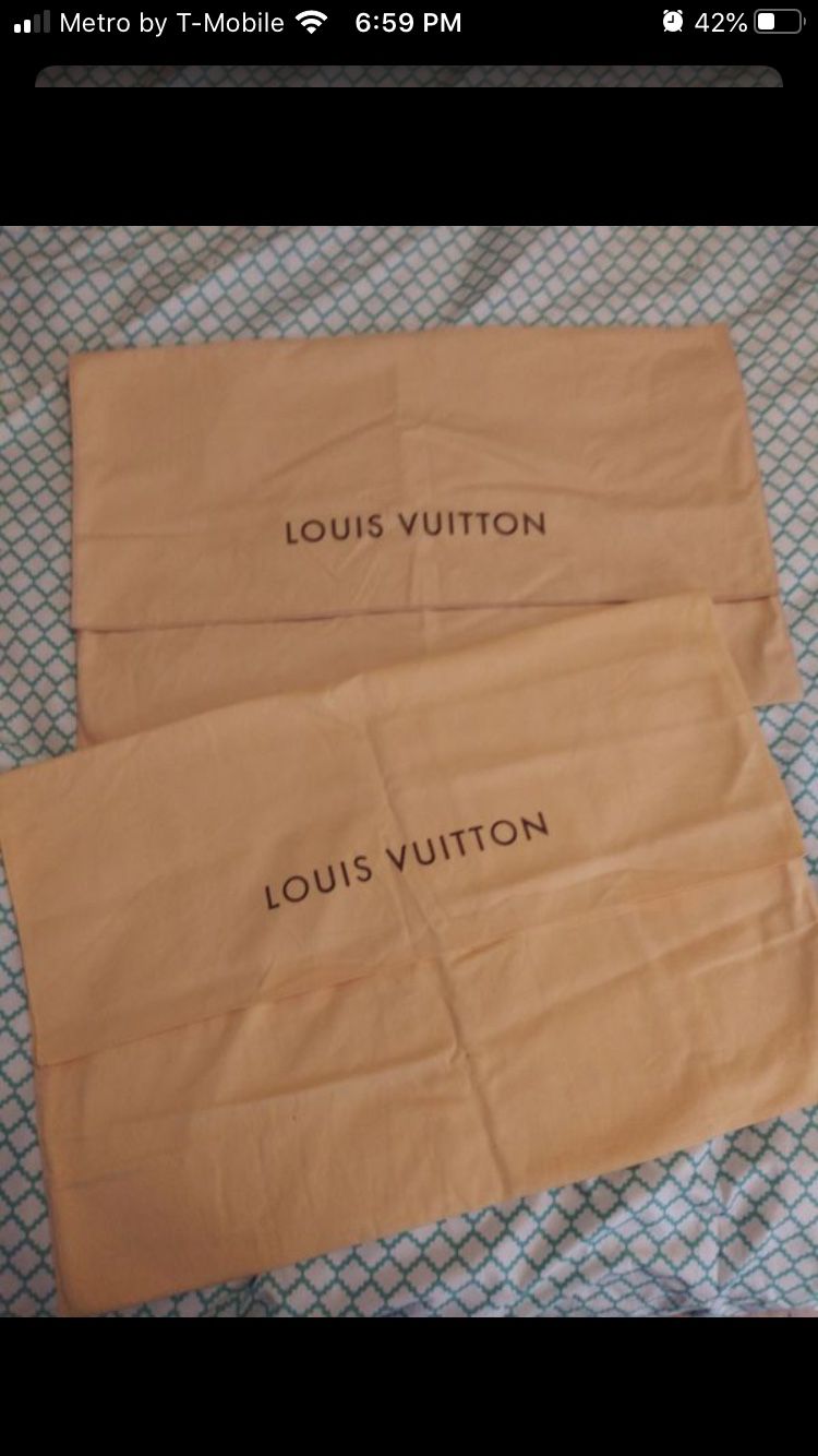 Authentic Louis Vuitton dust bags