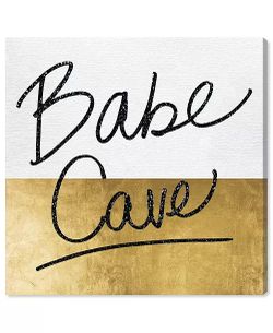 OLIVER GAL Babe Cave Canvas Art - 12" x 12" x 1.5"