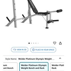 Bench And Standard Weight Plates