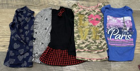 4T Girls Long sleeve Shirts 