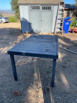 Old Metal Table