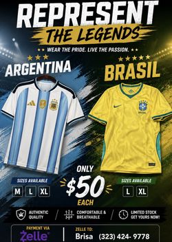 Brazil And Argentina Jersey