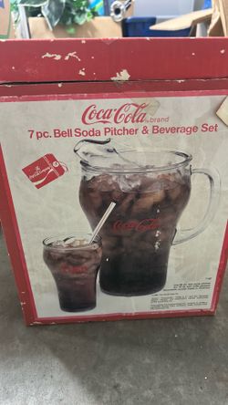 Vintage Brand New Coca Cola 7pc. Soda Pitcher and beverage set