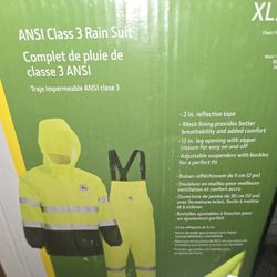 John Deere Rain Coat Suit Set XL 