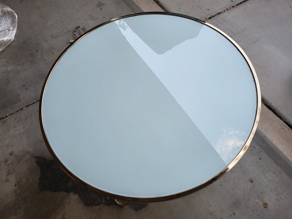 Round Glass Table