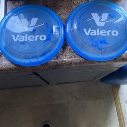 Valero Blue Frisbee, 9 Inches  Both For 10