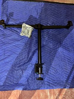 dual monitor desk mount