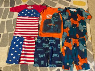 3 Boys 6/7 Pajamas Sets