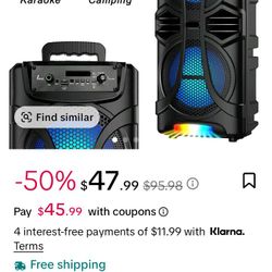 QFX Dual 8-in Speaker Bluetooth