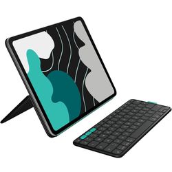 Logitech Flip Folio, Keyboard Case for iPad Pro 13-inch (M4) & iPad Air 13-inch (M2 & M3) (2024, 2025) - Protective & Stowable Bluetooth Keyboard Case