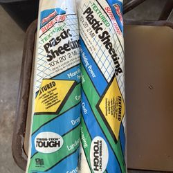 Two Packages Of Textured Plastic Sheeting 10 X 20