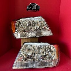 Jeep Grand Cherokee 1999. 2004 headlights.