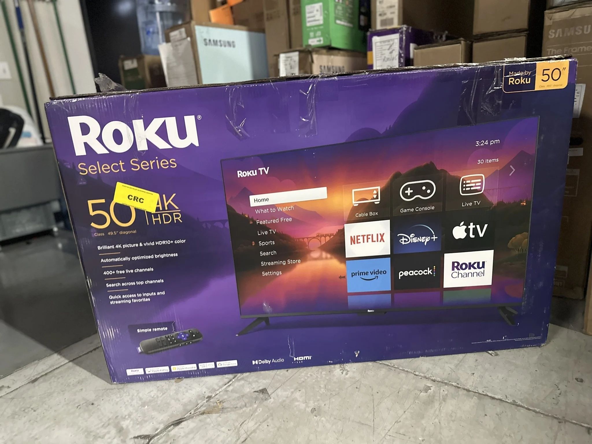 SMART TV SALE 50" ROKU SELECT SERIES 4K LED HDR SMART 50R4A4/50R4A5/50BA