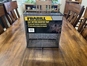 Frabill Flat-Bottom Low-Profile Square Crawfish Trap