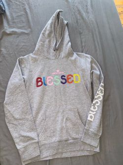 Limited Edition Blessed Gray Graphic Hoodie