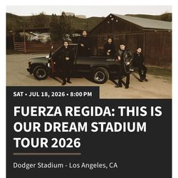 2 Tickets Fuerza Regida Dodger Stadium