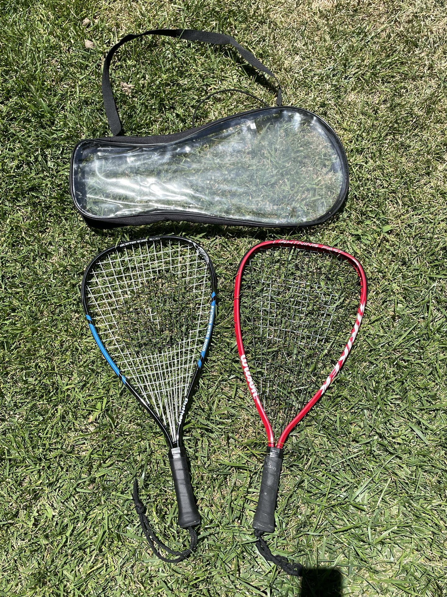 Wilson & Python Squash Racquets + Eye Protection – $85 – Quality Gear