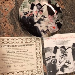 Audrey Hepburn   My Fair Lady “ Opening Day at Ascot” COA Collector Plate