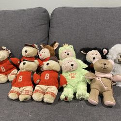 Set Of 10 Vintage Starbucks Bears