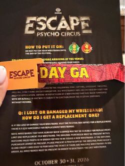 Escape Halloween 2-day GA ticket