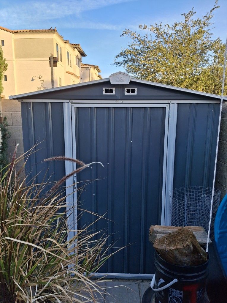 Arrow 6-ft x 5-ft Select Galvanized steel Metal Storage Shed