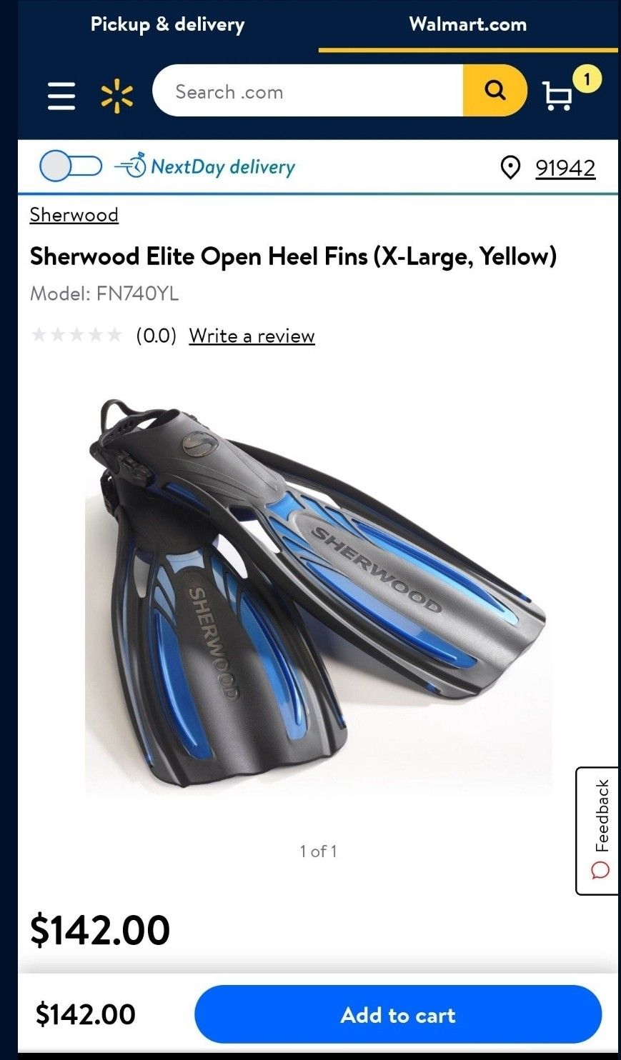 Sherwood Fins NEW