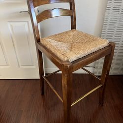 Solid wood bar stool. Seat Height 30"