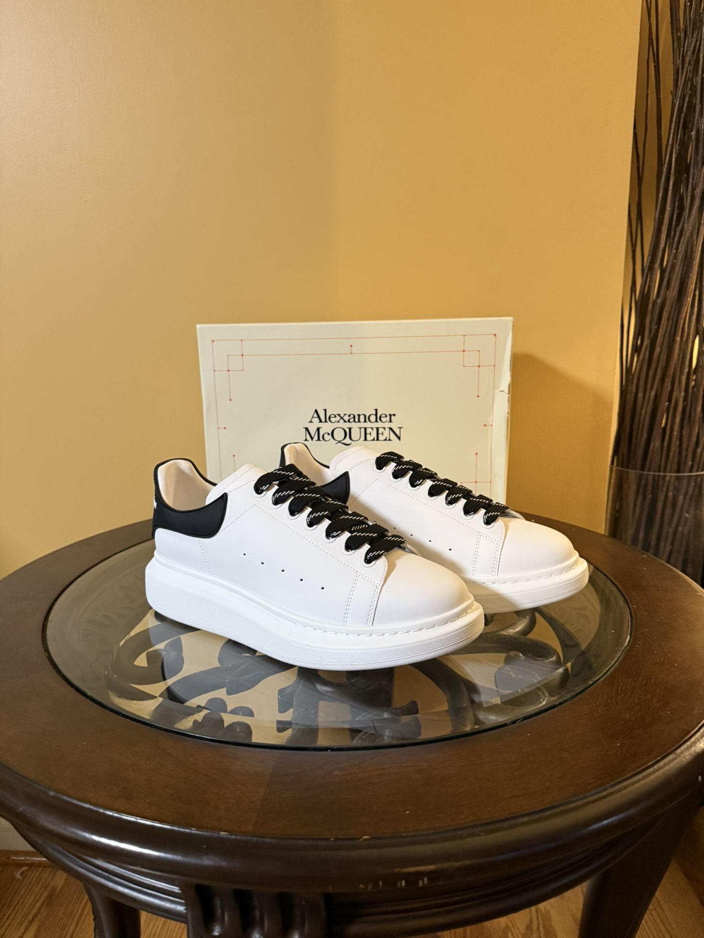 Used Alexander McQueen Oversized Shoes Size 11, EU 45 W/ Black Laces