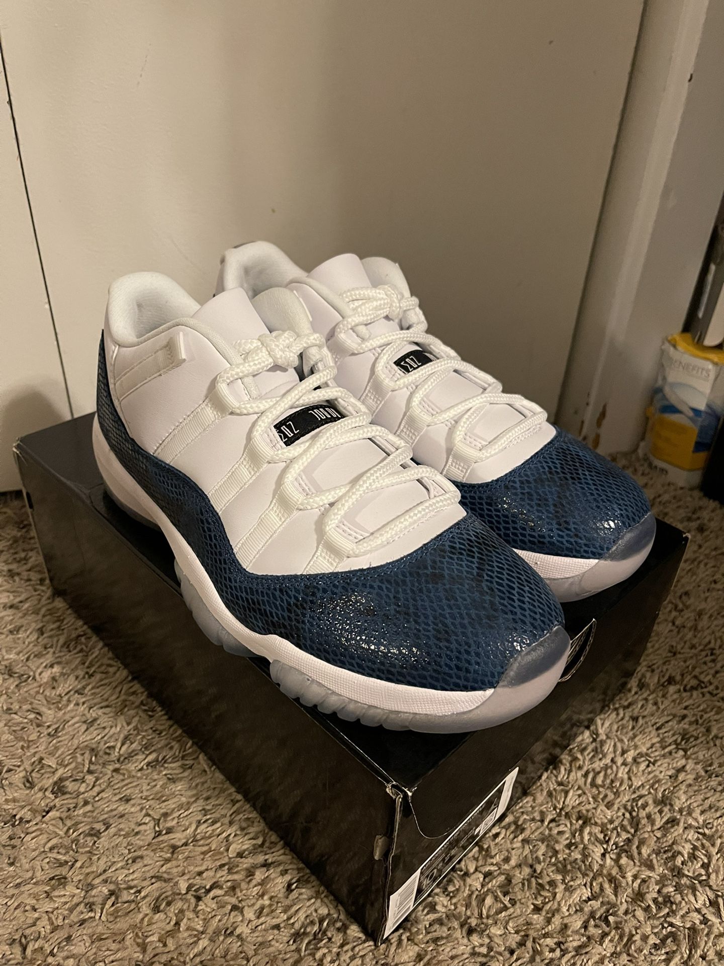 Jordan 11 Blue Snakeskin Size DS