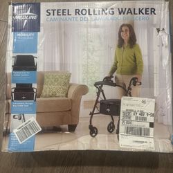 Medline Steel Rolling Walker