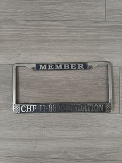 License Plate Frame CHP 11-99