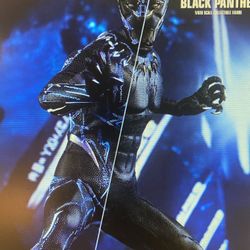 Black Panther Sixth Scale Figure Hot Toys Sideshow New In Box Avengers Mms470