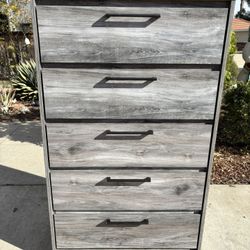 Ashley Rustic Gray Dresser Chest of Drawers Furniture Great Condition 
