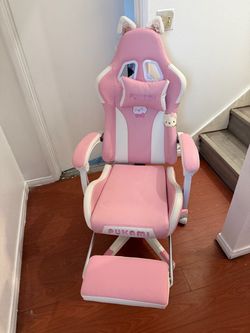 Pink gaming chair