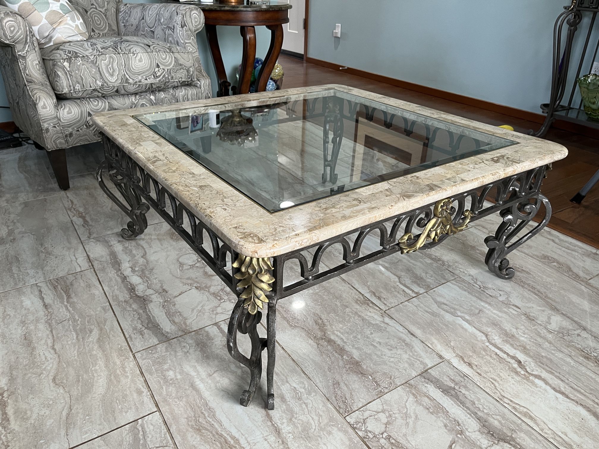 fossil stone tv unit