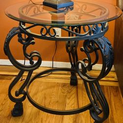 *** Bundle - Glass Top Coffee Table & 2  Glass Top end Tables 