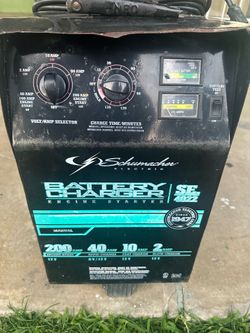 Schumacher Wheeled Battery Charger with Engine Start