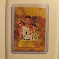 Victor Wembanyama 2021 Gold Lightning Rookie Card 