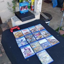 72 Edition New Version PS4 Pro Slim 1TB. 2 Controllers Games installed $230! Firm. Extra is extra. Games from $20! To $60! Each. Slide to see