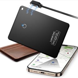 Air Wallet Tracker Tag (iOS Only), Bluetooth Tracker Works with Apple Find My, | Rechargeable | Water-Resistant | Item Finder, Locator for Tracking Lu