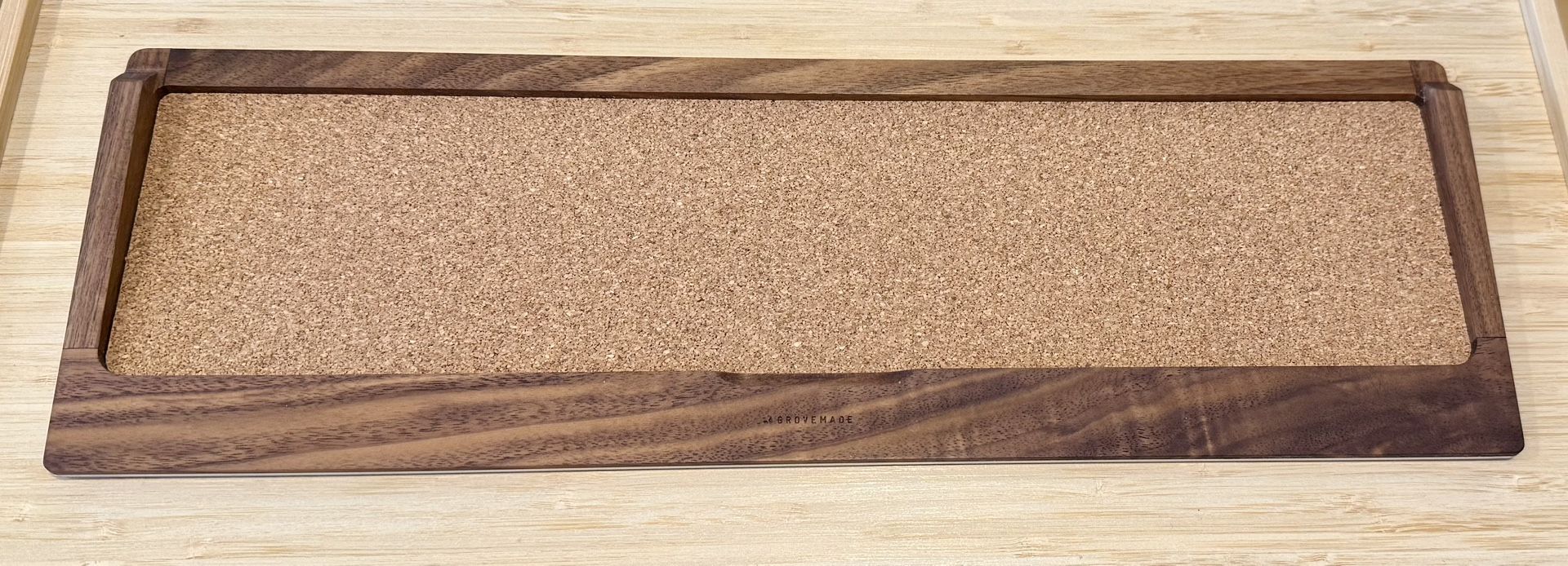 Grovemade Wood Apple Keyboard Tray Walnut